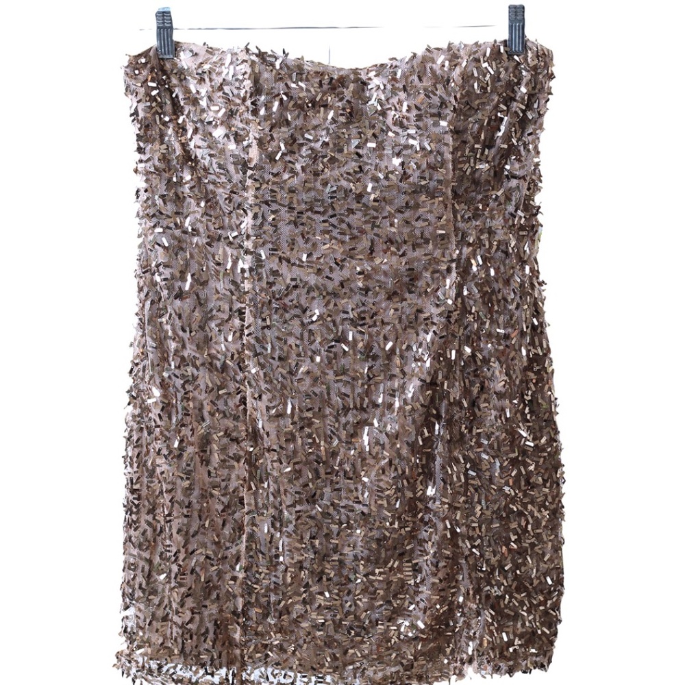 HOST PICK 🤩 Wet Seal Gold Strapless Dress✨